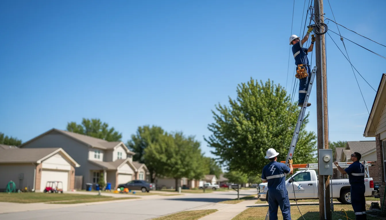 Residential electrician providing installation services in Tiffin, IA